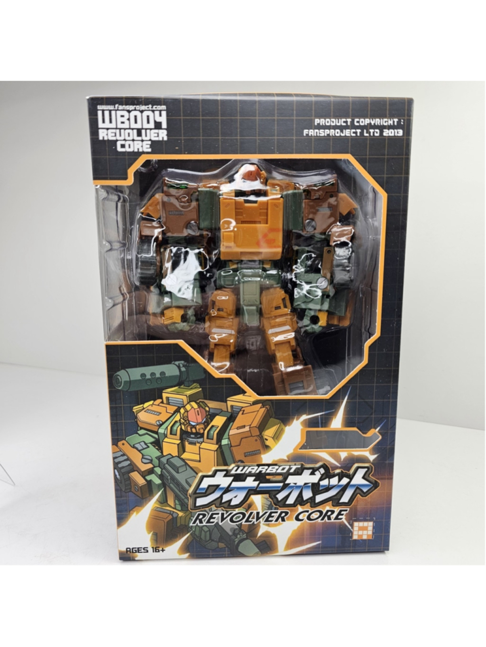 SEALED FansProject Warbot WB004 Revolver Core 2013 Transforming Robot Figure 16+
